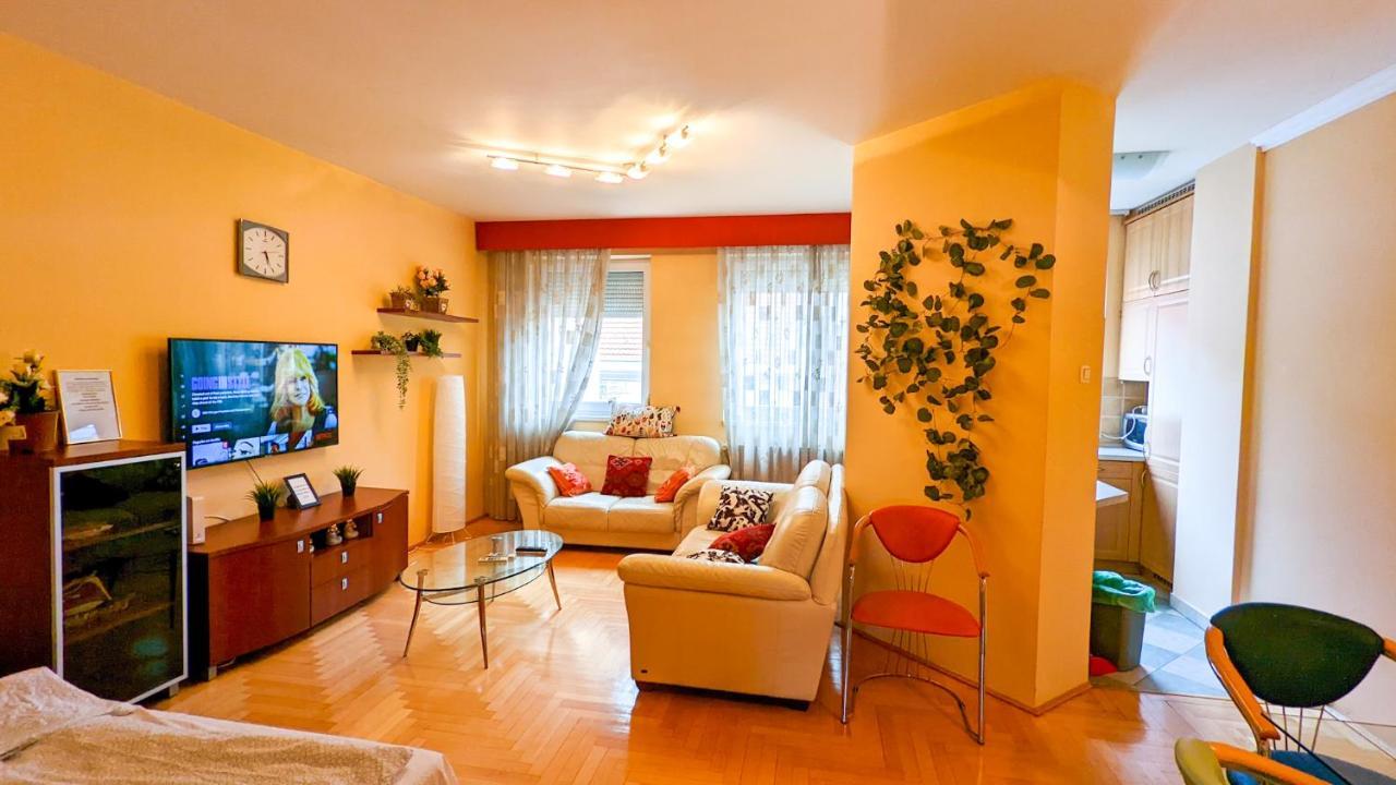 Skytop Modern Condo In Heart Of Downtown Будапеща Екстериор снимка